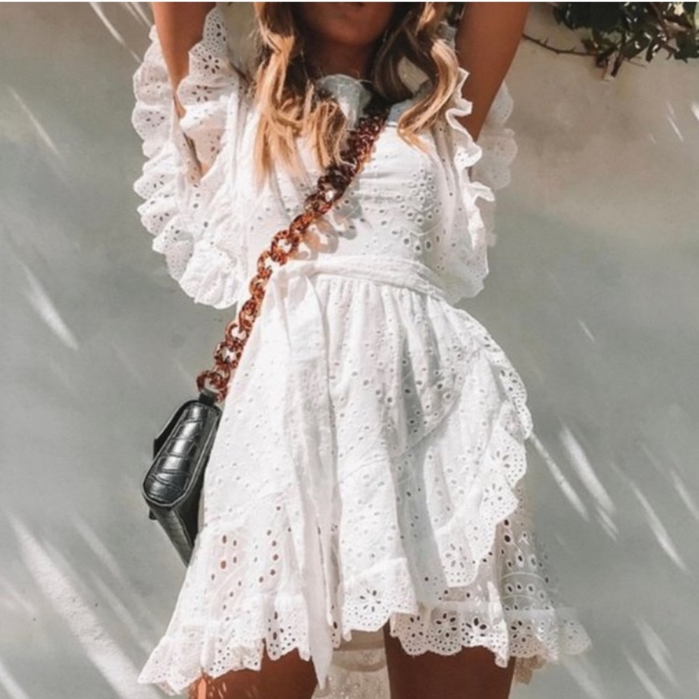 Princess Polly Dandelion Eyelet Mini Dress